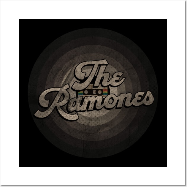The Music Ramones First Name Retro Tape Pattern Vintage Styles Wall Art by Female Revenant 